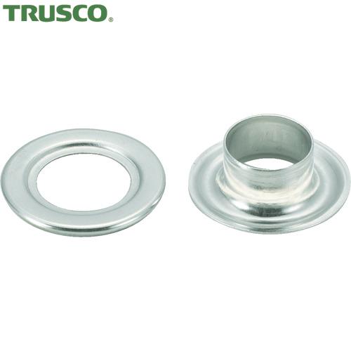 TRUSCO(トラスコ) 両面ハトメ アルミ 4mm 100組入 (ブリスターパック入) (1Pk)...