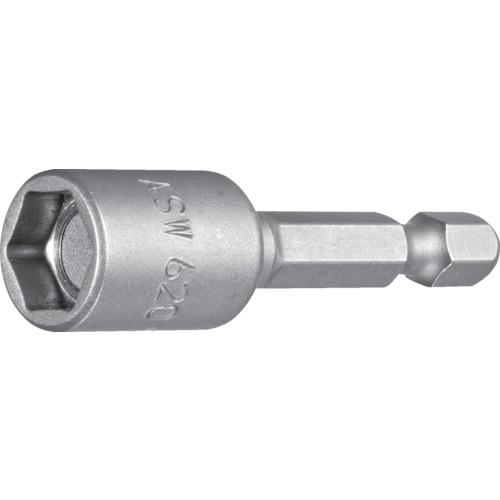 ASW 62043 磁石付きソケットビット 差込角6.35x対辺5.5mm 全長50mm (1個)
