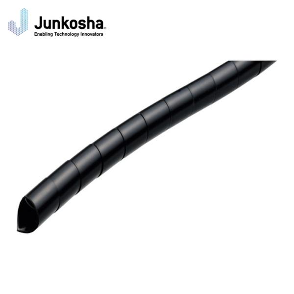 潤工社 SE-24-BK-25 ポリエチレンスパイラルチューブSE 24X20mm 25m 黒 (1...