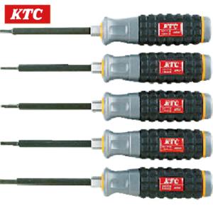 KTC 京都機械工具 樹脂柄T型トルクスドライバセット［5本組］