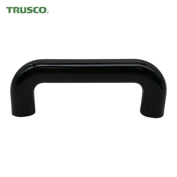 トラスコ TRUSCO 丸棒取手 PS樹脂 黒 全長80mm 全高28mm ピッチ68mm 下穴深さ...