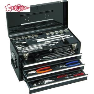 スーパーツール(SUPERTOOL) プロ用デラックス工具セット(チェストタイプ) (1S) 品番：S7000DX