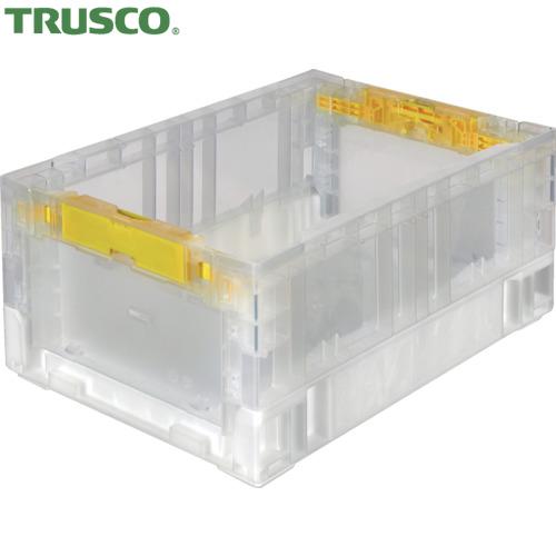 TRUSCO(トラスコ) 折りたたみコンテナ 14L 透明(1個) 品番：TR-S14-TM TM