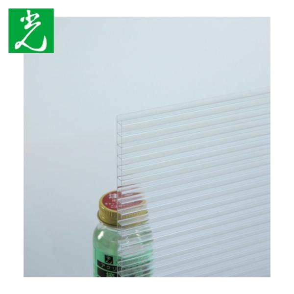 光 HIKARI ポリカ中空ボード 透明 910×1820×6 (1枚) KTP1896W-1