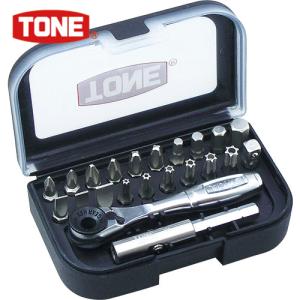 TONE(トネ) ビットラチェットセット 7pcs(22個)(1S) 品番：BRS20｜工具ランドヤフーショップ