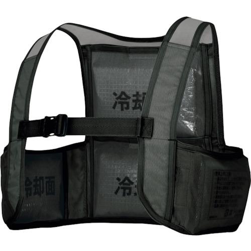 アイトス 冷却衣服 冷却ベスト アイスベスト（アイスパック4個付）ブラック F (1着) 品番：AZ...