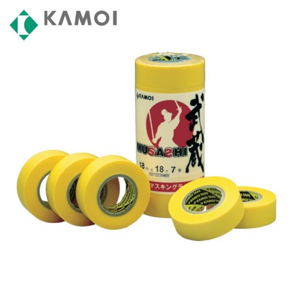カモ井 mt 和紙マスキングテープ 武蔵 24mm幅 (5巻入) (1Pk) MUSASHIJAN-...