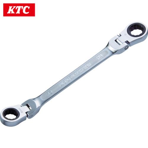 KTC ラチェットめがねレンチ(両頭型首振りタイプ) 8X10mm (1丁) 品番：MR1A-081...