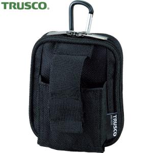 コンパクトツールケースワイド ブラック TRUSCO 2ポケット TCTC1803W-BK