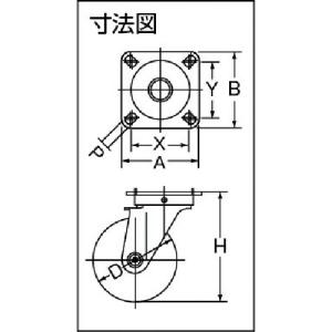 ハンマーキャスター 420YS-UB150 特...の詳細画像1