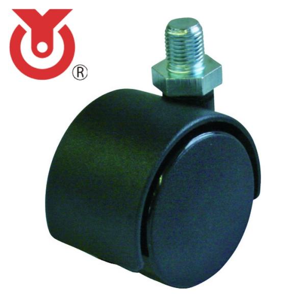 ユーエイ PT-50T-M12 ねじ込み式 自在 双輪キャスター ナイロン 車輪径50mm OTHE...