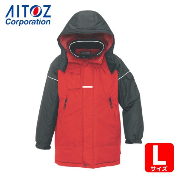 アイトス AITOZ 防寒コート レッドL (1着) AZ-6060-009-L