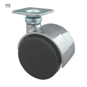 W50-P 東信製作所 自在 プレート式双輪キャスター 50径