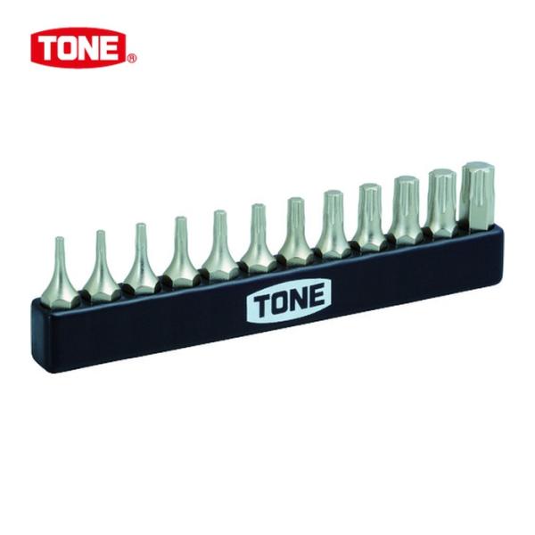 TONE トネ BTIP12S オフセット式ラチェットドライバー用ビット トルクスプラスビットセット...