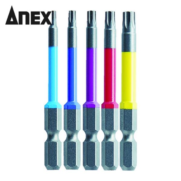 アネックス ANEX ACTX5-65L ヘクスローブカラービット5本組 全長65mm (1S)