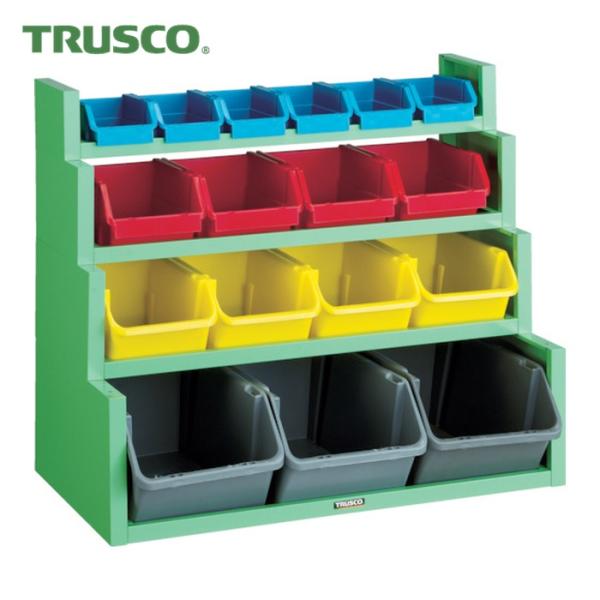 トラスコ TRUSCO コンテナラックセット 875×526×765 (1S) TC-400N