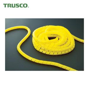 TRUSCO スパイラルチューブ10m 結束径1．5〜10．0 黄  TSP3Y