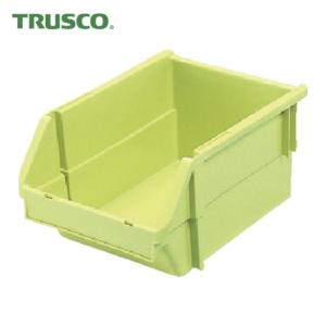 トラスコ TRUSCO T型コンテナ ネスティングタイプ 黄緑 (1個) 品番：T5-YG