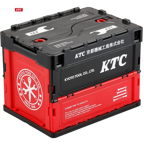 KTC 京都機械工具 KTC折り畳みコンテナ 20L （ブラック） (1個) 品番：YG-195BK
