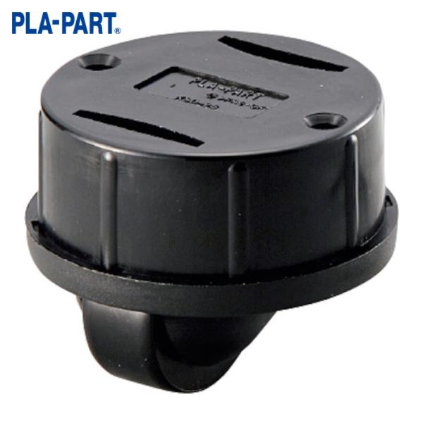 プラパート シークレットキャスター ウレタン車 φ26 低床21.5mm 黒 耐荷重50kgf (1...