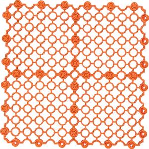 テラモト マーブルマット オレンジ (1枚) ...の詳細画像1