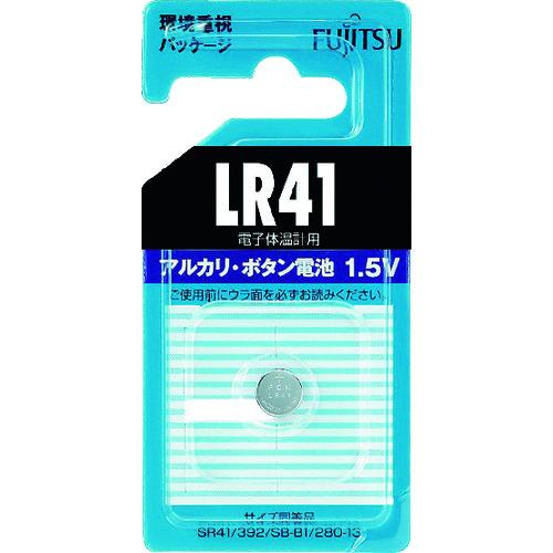 富士通 アルカリボタン電池 LR41 (1個＝1PK) (1個) 品番：LR41C(B)N