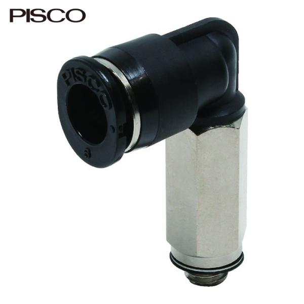 PISCO ピスコ PLL6-M5M チューブフィッティングミニ ロングエルボ チューブ6 接続口径...