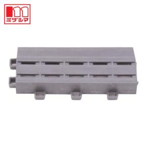 ミヅシマ工業 クロスラインマットエース 中フチ- グレー (1個) 420-0360