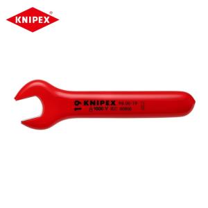 KNIPEX（クニペックス） 9800-19 絶縁片口スパナ 19mm (1丁) : 工具 