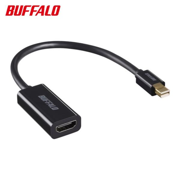 バッファロー miniDisplayPort-HDMI変換アダプタ ブラック (1個) BMDPHD...