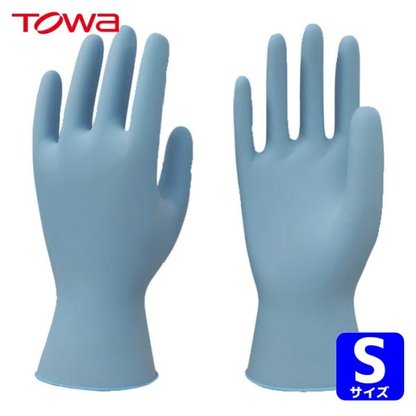 トワロン 東和 使い捨て手袋 ニトリル極うす手袋 S (100枚入) (1箱) 529-S