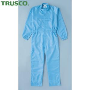 TRUSCO(トラスコ) 制電糸グリッド仕様フード無つなぎ服　ブルー　ＬＬ　（1着）