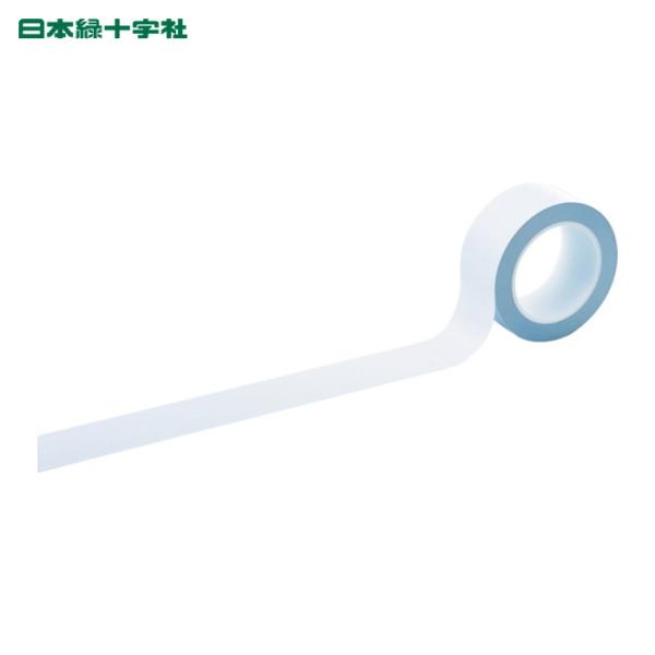 日本緑十字社 クリーンルーム用ラインテープ 白 50mm幅×33m PET+PVC (1巻) 259...