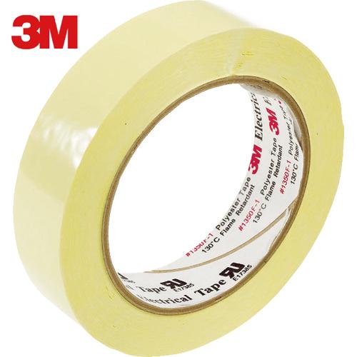 3M ポリエステル電気絶縁テープ 1350黄色 25mmX66m (1巻) 品番：1350FY-1 ...
