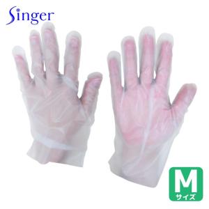 シンガー 宇都宮製作 ポリスリム手袋 箱入クリア(100枚入) M (1箱) LPE0183SETBM