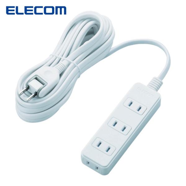 エレコム ELECOM T-ST02-22450WH ほこりシャッター付き電源タップ (1個)
