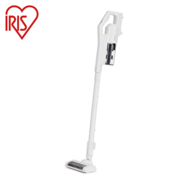 アイリスオーヤマ IRIS 296971 充電式サイクロンスティッククリーナー ホワイト (1台) ...