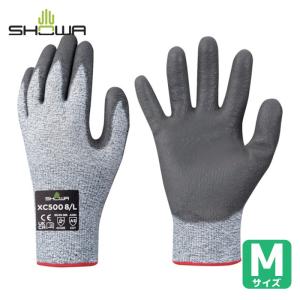 ショーワグローブ 作業手袋 耐切創手袋 XC500 ワイヤーテックスウレタンパーム手袋 Mサイズ (1双) 品番：XC500-M