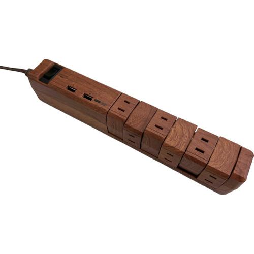 Fargo ファーゴ TAPKING USB AC12個口 3.4A USB 2ポート ダークウッド...