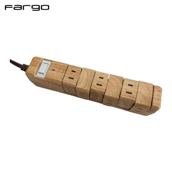 Fargo TAPKING AC12個口 ベージュウッド (1個) PT60612BEWD