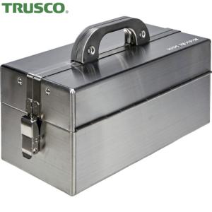 TRUSCO(トラスコ) ステンレス両開きツールボックス 二段式 370x185x215mm (1個) 品番：SU3D-370