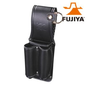 フジ矢 KUROKIN AB-32BG 腰袋薄型2段 Light PU Leather シリーズ 黒金