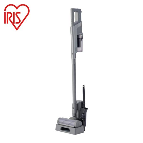 アイリスオーヤマ IRIS 297678 充電式サイクロンスティッククリーナーSUUZE グレー (...