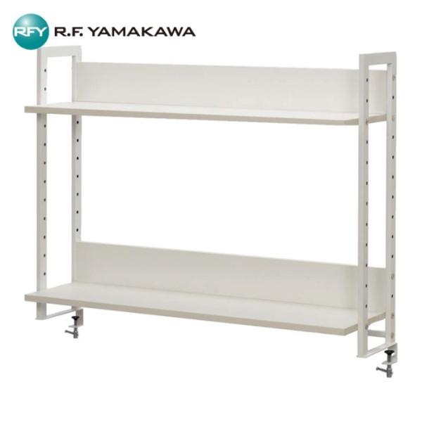 アールエフヤマカワ ワークデスク2上置ハイシェルフW1000 ホワイト (1台) GZUSRH2-1...