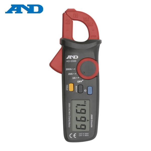 A&amp;D エーアンドディ AD-5588 ミニクランプメーター AD-5588 (1台)