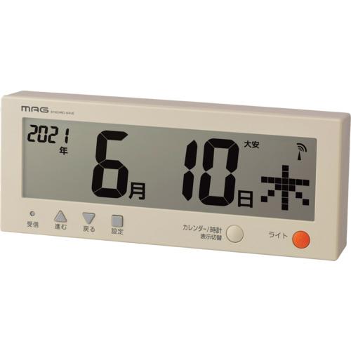 MAG デジタルカレンダー デジタルカレンダー 電波時計 デジタル こよみん ライト 六曜 日付 曜...