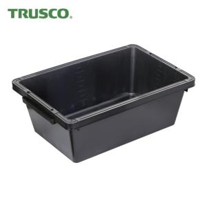 トラスコ TRUSCO トラ舟51Lブラック(角型・再生原料使用) (1個) PSB60-BK｜工具ランドヤフーショップ