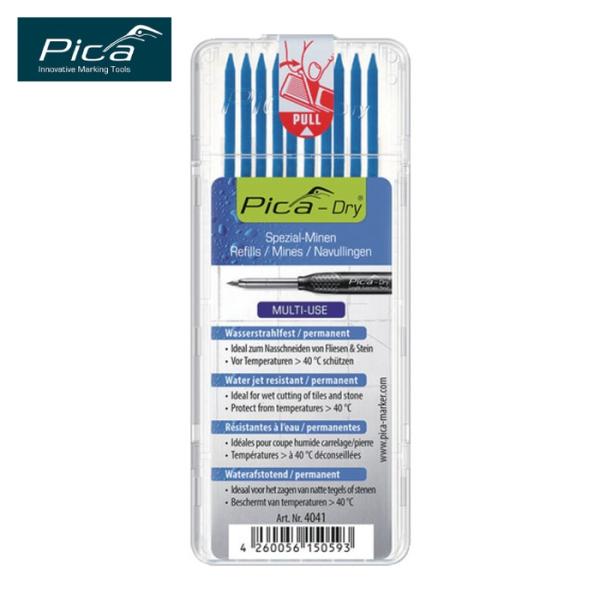 ピカマーカー Pica Marker ウォータージェット耐性替え芯 青 10本入 (1Pk) 404...