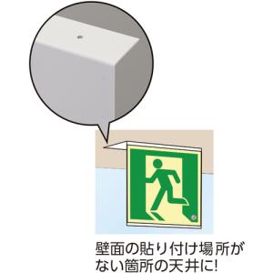 日本緑十字社 高輝度蓄光ステッカー標識貼付用プ...の詳細画像1
