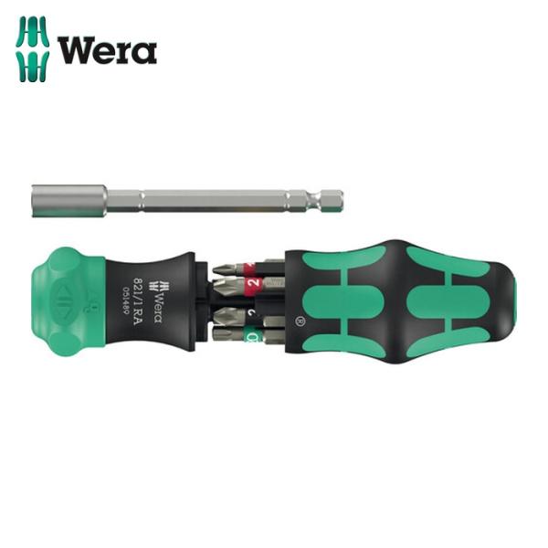 Wera ヴェラ 51519 ラチェット式ドライバー クラフトフォーム コンパクト 28 RA 1 ...